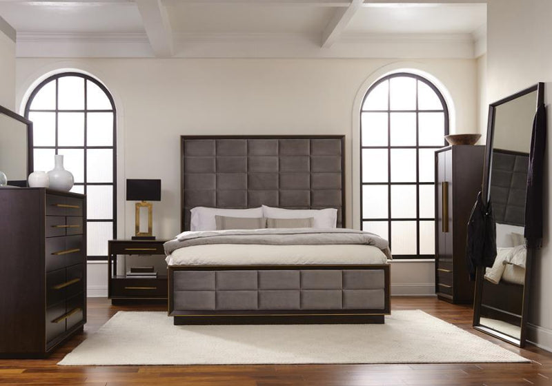 Durango - Upholstered Bed Peppercorn - Upholstered Beds - Grand Furniture GA