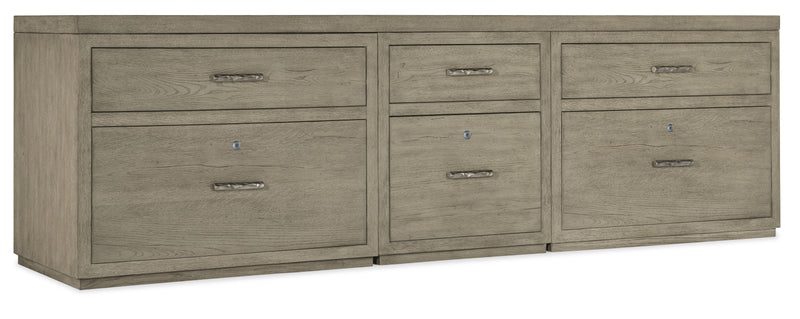 Linville Falls - Credenza - 96" Top - Small File And 2 Lateral Files