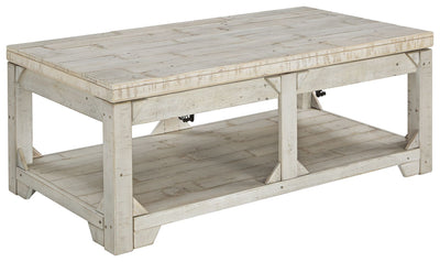 Fregine - Whitewash - Lift Top Cocktail Table.