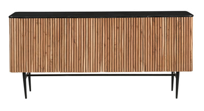 Easton - Four Door Credenza - Easton Natural And Black