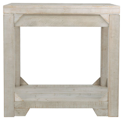 Fregine - Whitewash - Rectangular End Table.