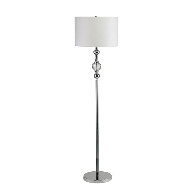 Emi - Floor Lamp - White / Silver - Grand Furniture GA