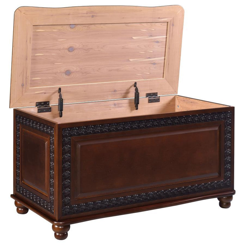 Finlay - Flip Open Storage Cedar Chest - Deep Tobacco - Accent Chests - Grand Furniture GA