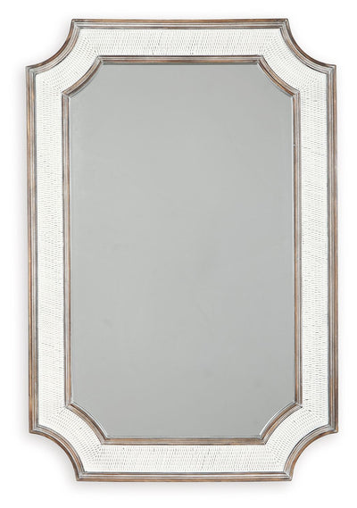 Howston - Antique White - Accent Mirror.