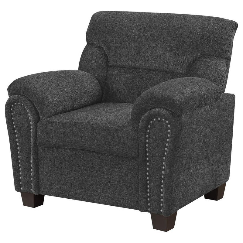 Clemintine - Upholstered Chair with Nailhead Trim - Grand Furniture GA