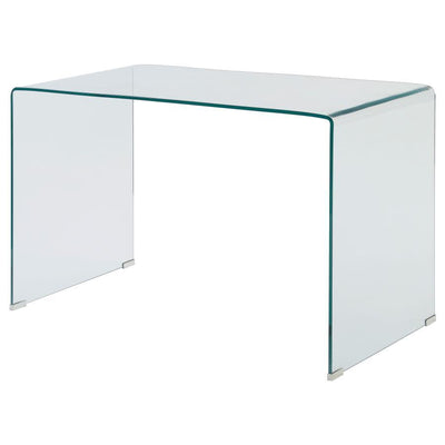 Ripley - Glass Writing Desk - Clear - Writing Desks - Grand Furniture GA