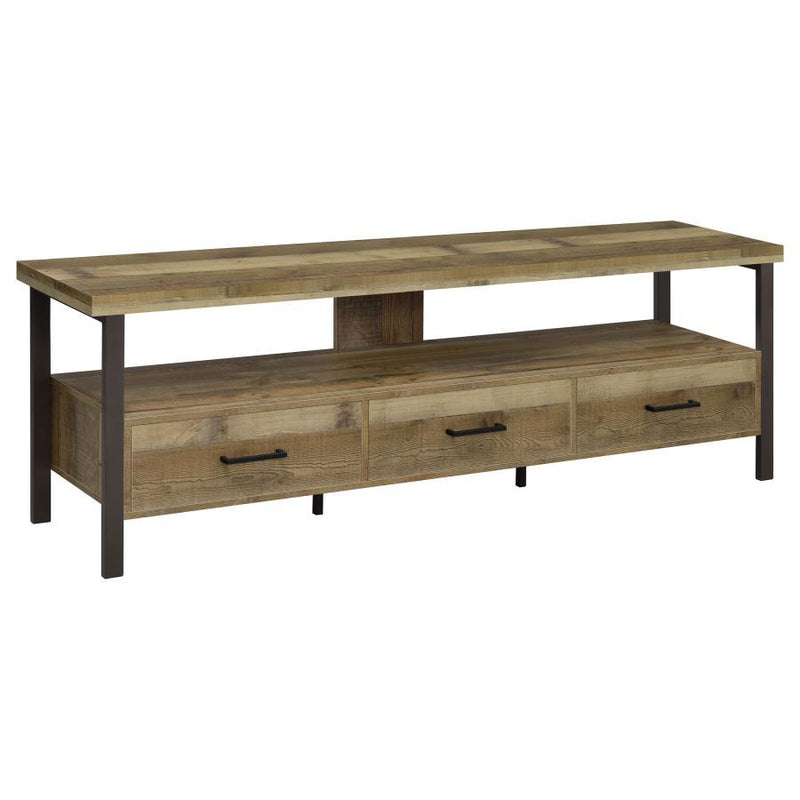 Ruston - 3-drawer Weathered Pine TV Console.