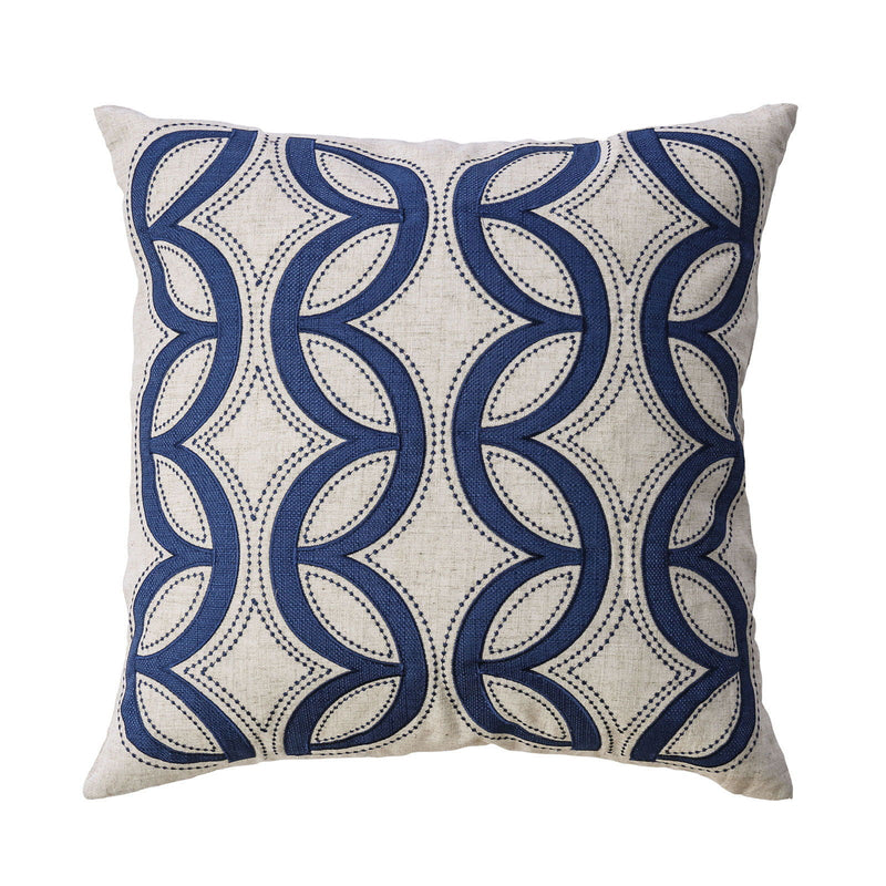 Teri - Pillow (Set of 2) - Beige / Indigo - Grand Furniture GA