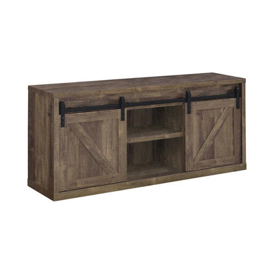 Brockton - 3-shelf Sliding Doors TV Console