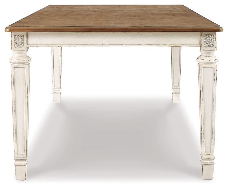 Realyn - Chipped White - Rect Dining Room Ext Table.