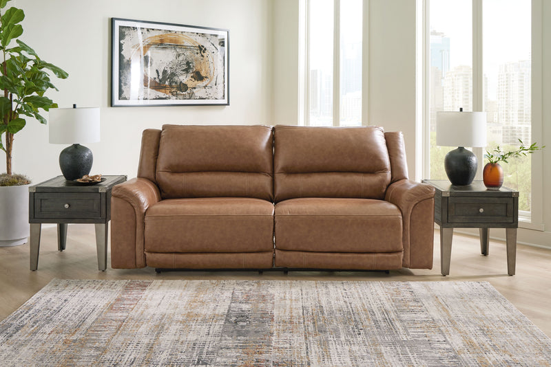 Trasimeno - Caramel - 2 Seat Pwr Rec Sofa Adj Headrest.