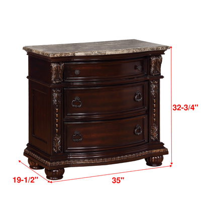 Stanley - Nightstand - Cherry - Accent Nightstands - Grand Furniture GA