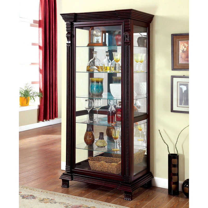 Tulare - Curio - Dark Cherry - Grand Furniture GA