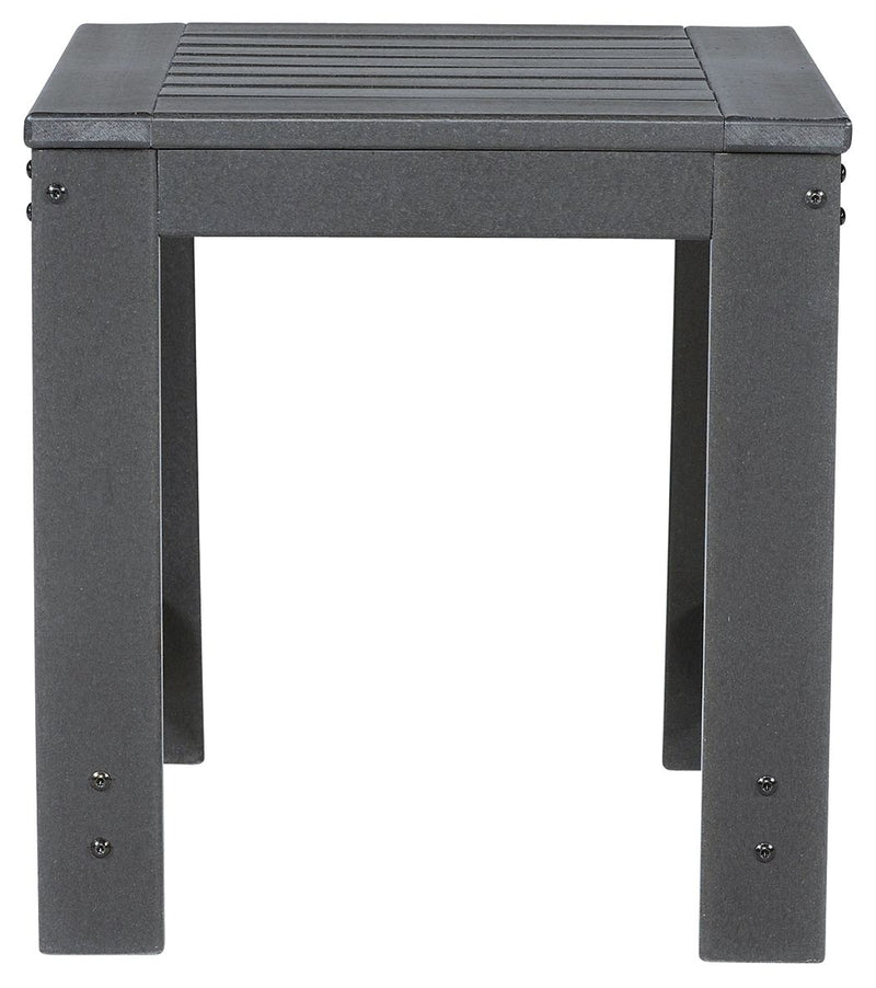 Amora - Charcoal Gray - Square End Table - Grand Furniture GA