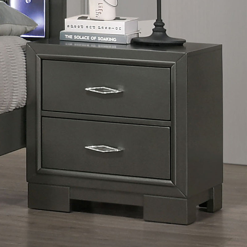 Alison - Night Stand - Dark Gray.