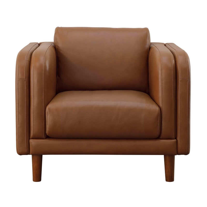 Buckman - Accent Chair - Brown & Walnut.