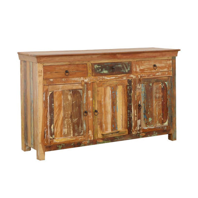 Henry - 3-Door Accent Cabinet Reclaimed Wood.