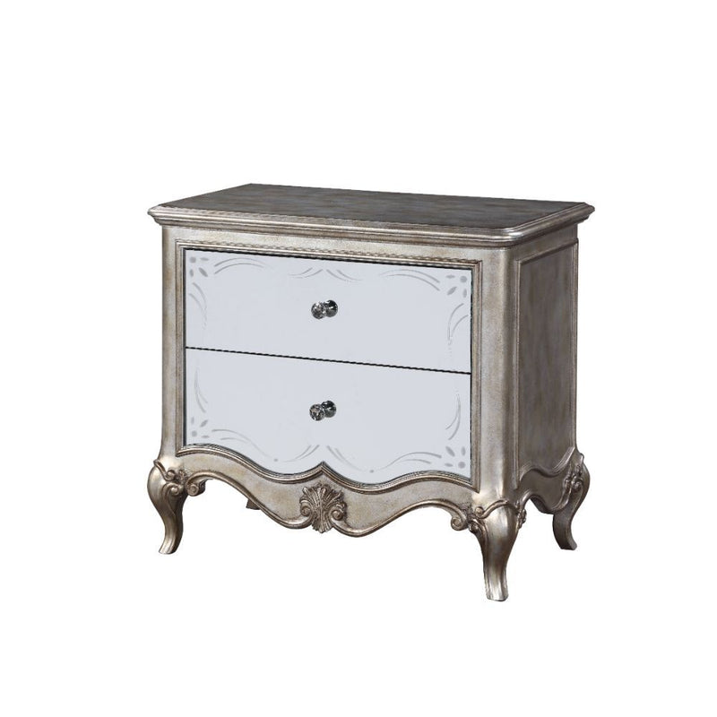 Esteban - Nightstand - Antique Champagne - 28"