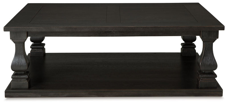 Wellturn - Black - Rectangular Cocktail Table.