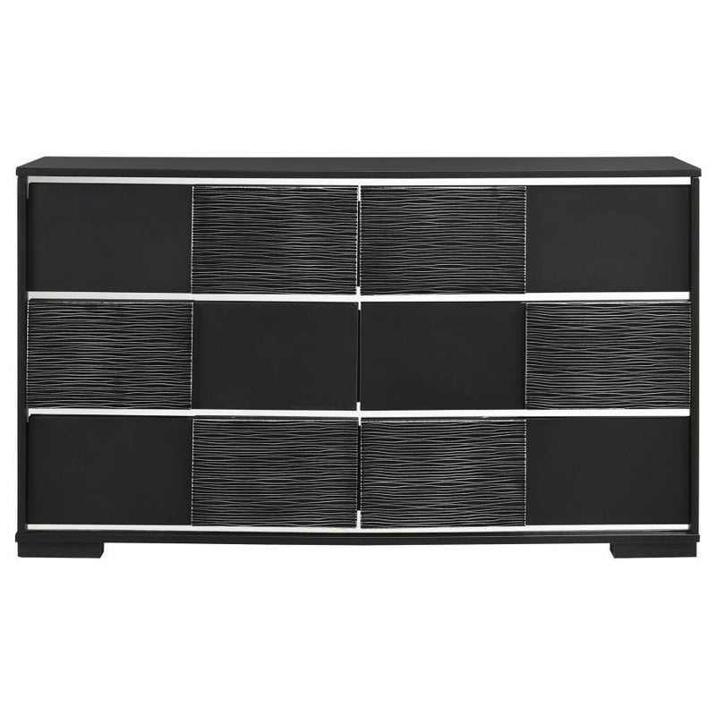 Blacktoft - 6-Drawer Dresser - Black - Grand Furniture GA