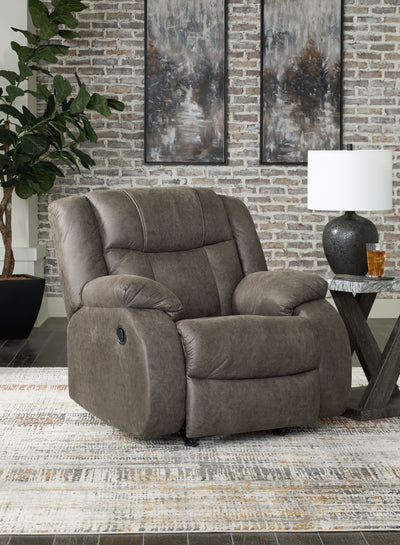 First Base - Gunmetal - Rocker Recliner.