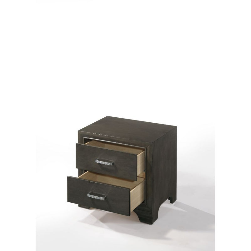 Carine II - Nightstand - Gray - Grand Furniture GA