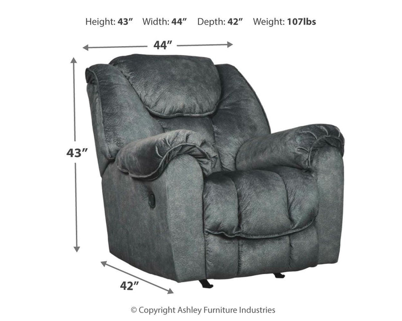 Capehorn - Granite - Rocker Recliner.