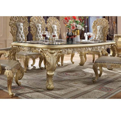 Cabriole - Dining Table - Gold Finish - 31" - Grand Furniture GA