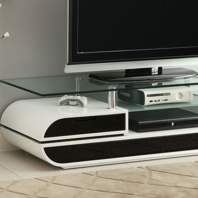 Evos - TV Console - Black / White - Grand Furniture GA