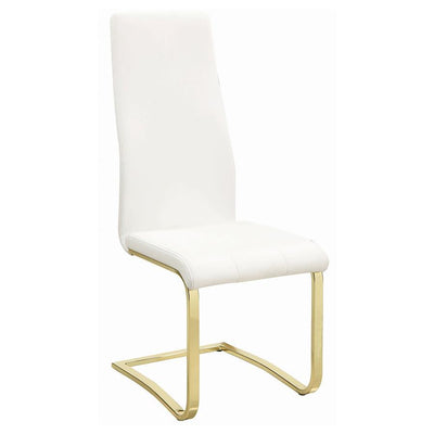 Montclair - Side Chairs (Set of 4) - White And Rustic Brass