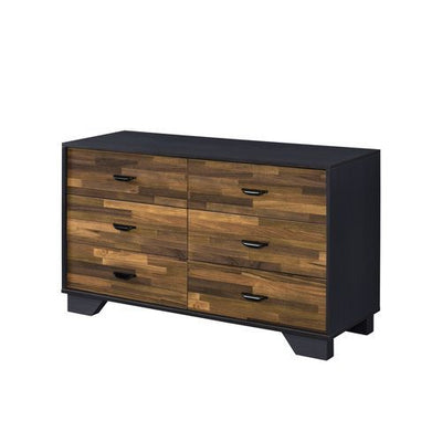 Eos - Dresser - Walnut & Black Finish - Grand Furniture GA