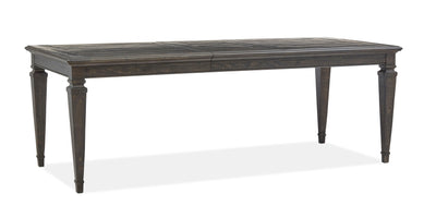 Calistoga - Rectangular Dining Table - Weathered Charcoal.