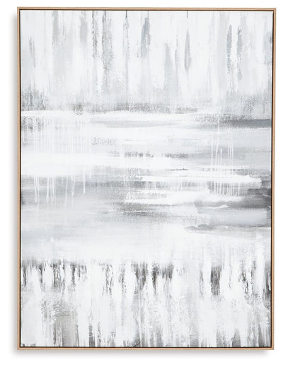 Estonbrook - Gray / White - Wall Art.