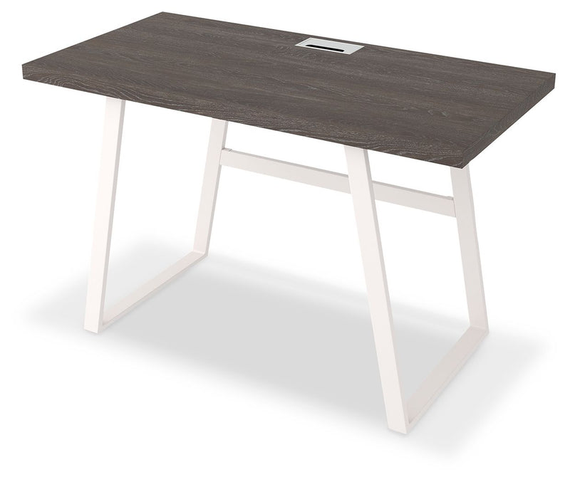 Dorrinson - White / Black / Gray - Home Office Desk.