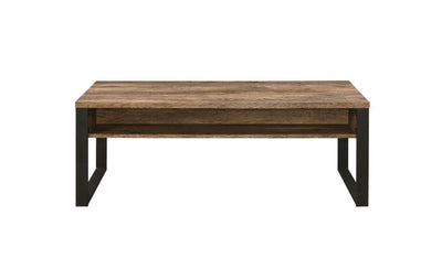 Aflo - Coffee Table - Weathered Oak & Black Finish - Grand Furniture GA