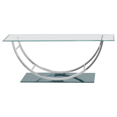 Danville - U-Shaped Coffee Table - Chrome.