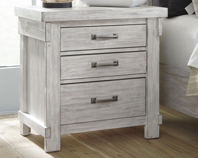 Brashland - White - Three Drawer Night Stand.