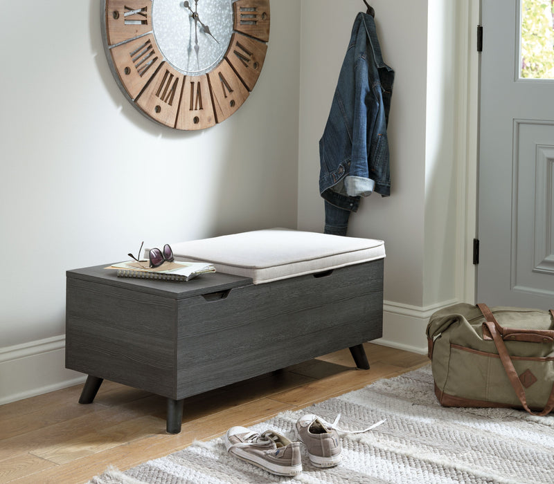 Yarlow - Dark Gray - Storage Bench.