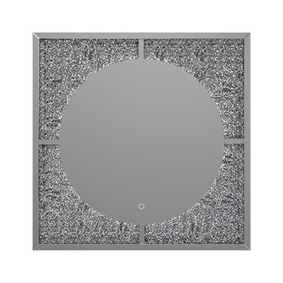 Theresa - Led Wall Mirror - Silver And Black - Grand Furniture GA