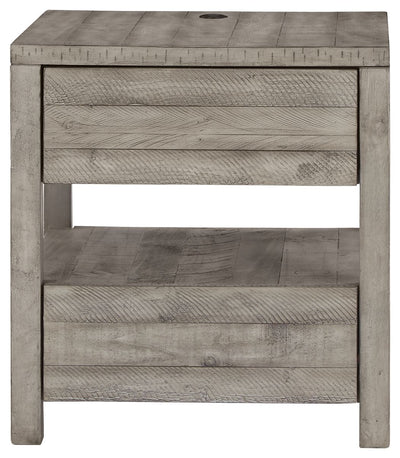 Naydell - Gray - Rectangular End Table
