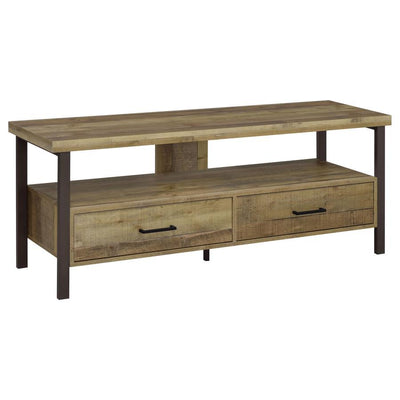 Ruston - 3-drawer Weathered Pine TV Console.