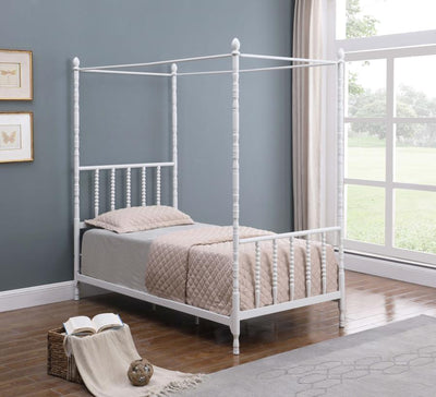 Betony - Twin Canopy Bed - White - Grand Furniture GA