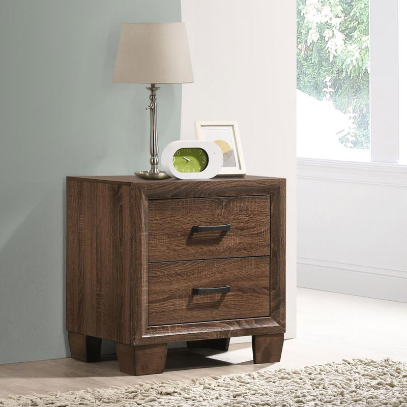 Brandon - 2-Drawer Nightstand - Medium WArm - Brown - Grand Furniture GA