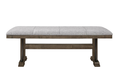 Ember - Bench - Gray & Walnut - Grand Furniture GA