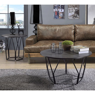 Sytira - Coffee Table - Espresso & Black - Grand Furniture GA