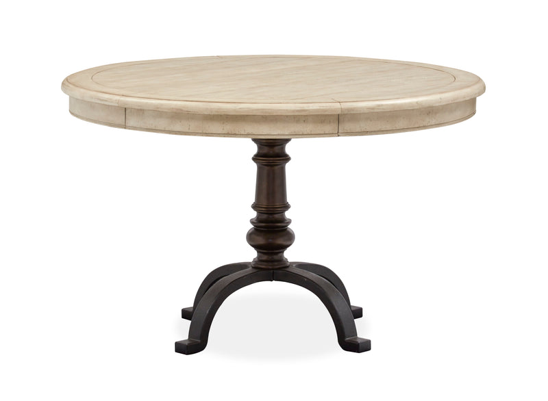 Harlow - Round Dining Table - Weathered Bisque.