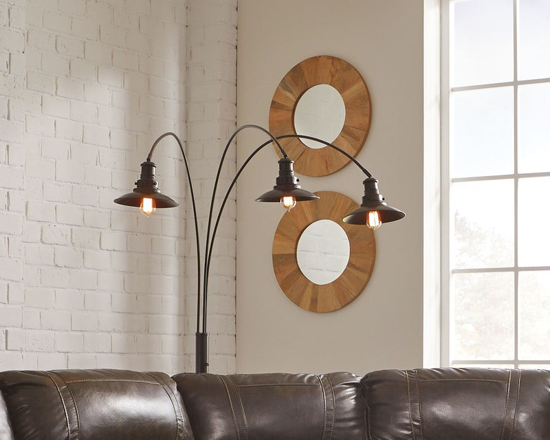 Sheriel - Black - Metal Arc Lamp.