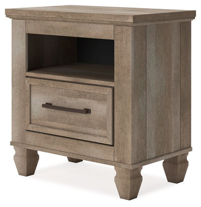 Yarbeck - Sand - One Drawer Night Stand.