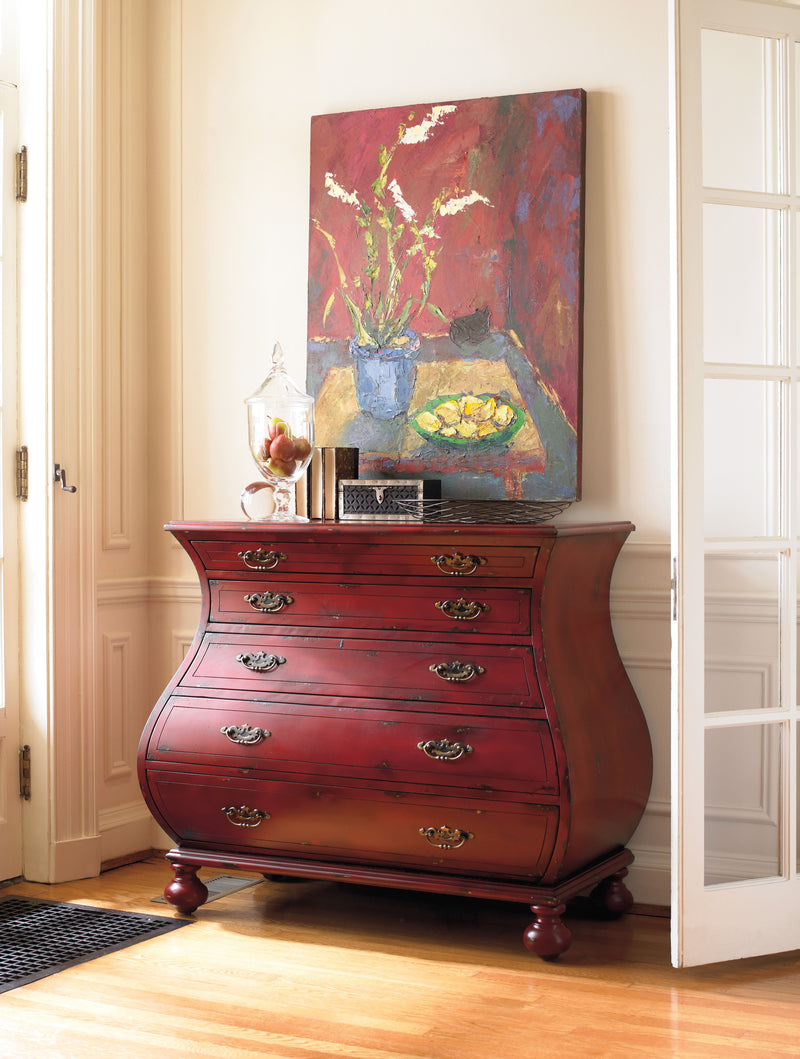 Bombe Chest - Red - Accent Chests - Grand Furniture GA
