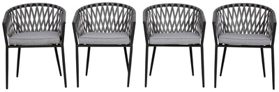 Palm Bliss - Gray - Chair (Set of 4)